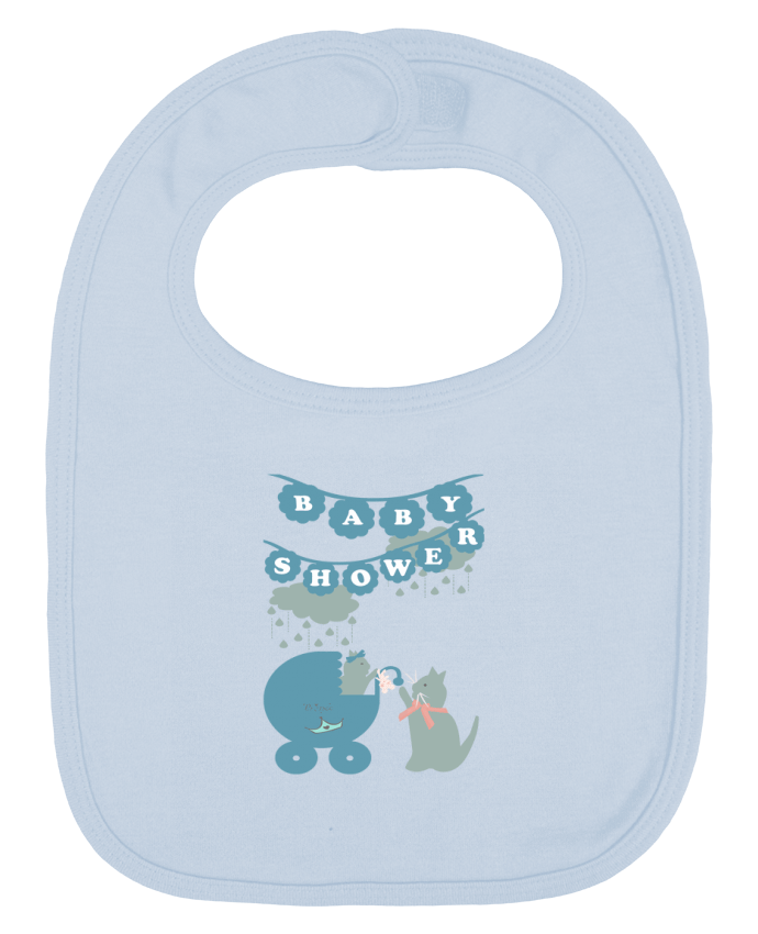 Babero Liso y Contrastado Baby shower por Les Caprices de Filles