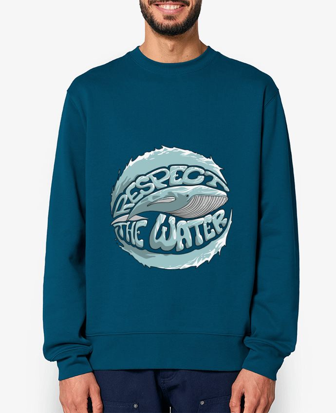 Sweat-shirt REspect the Water - Whale Par TOMI AX
