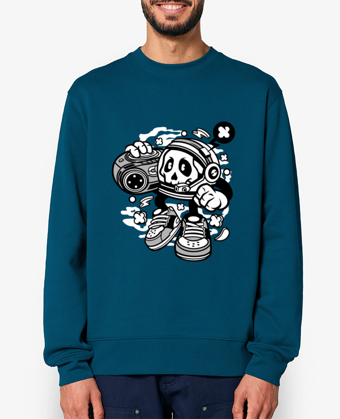 Sweat-shirt Astronaute Boombox Cartoon | By Kap Atelier Cartoon Par Kap Atelier