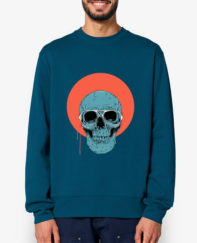 Sweat-shirt Blue skull Par Balàzs Solti