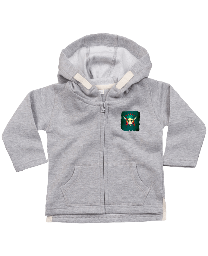 Hoddie with zip for baby Buffalo by Les Caprices de Filles