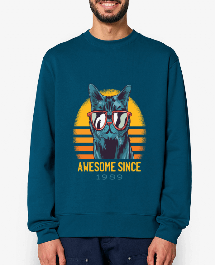 Sweat-shirt Awesome Cat Par cottonwander