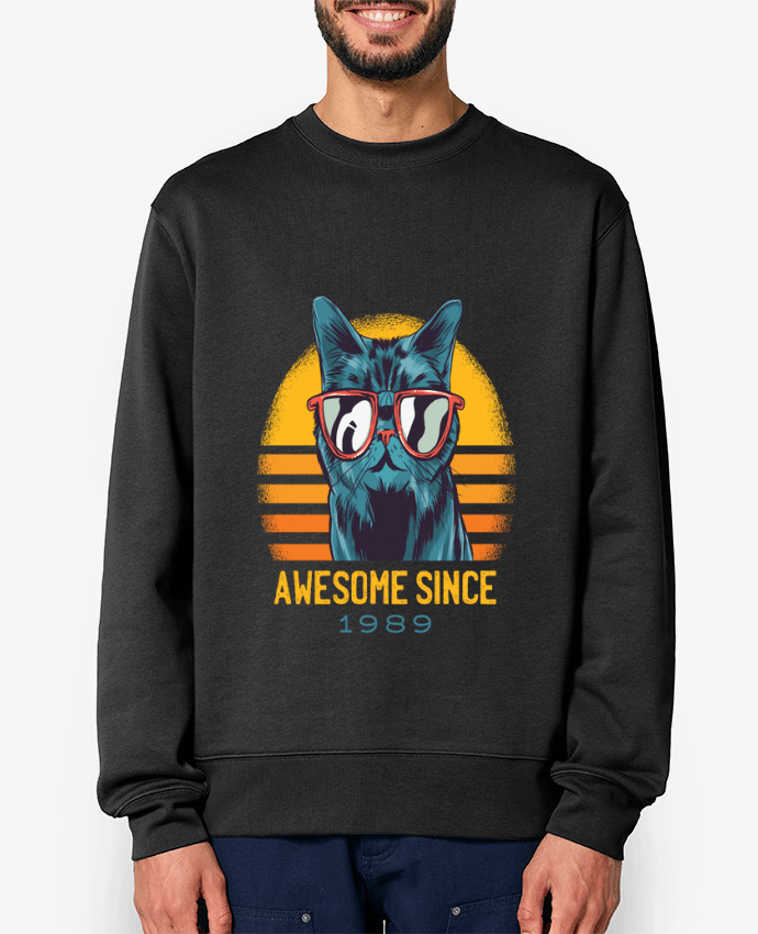 Sweat-shirt Awesome Cat Par cottonwander