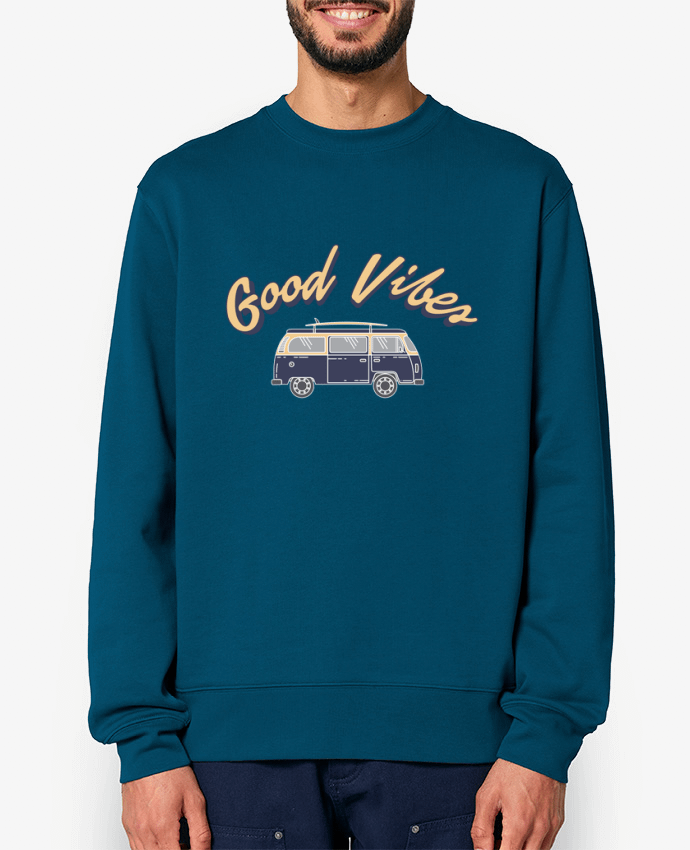 Sweat-shirt Good vibes - surf Par tunetoo