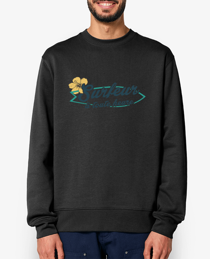 Sweat-shirt Surfeur à toute heure Par tunetoo