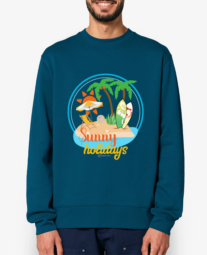 Sweat-shirt Sunny holidays - modèle t-shirt clair Par bigpapa-factory