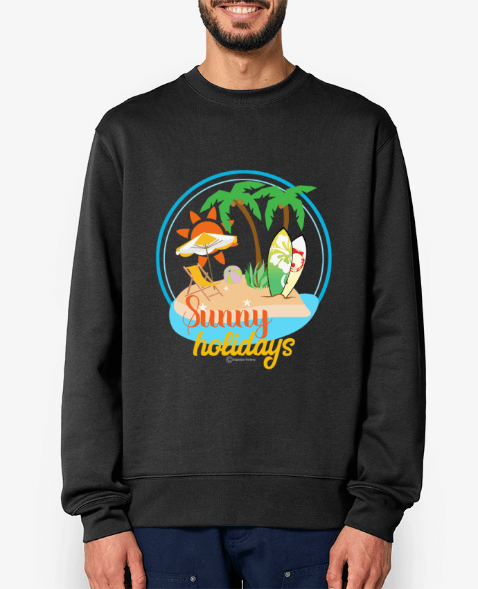 Sweat-shirt Sunny holidays - modèle t-shirt clair Par bigpapa-factory