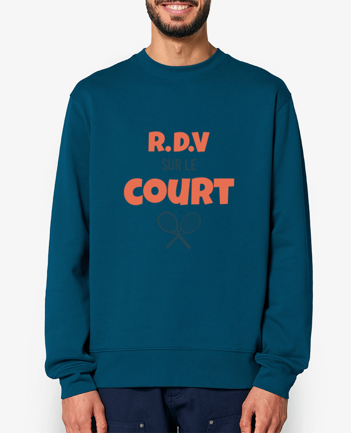 Sweat-shirt RDV sur le court Par tunetoo