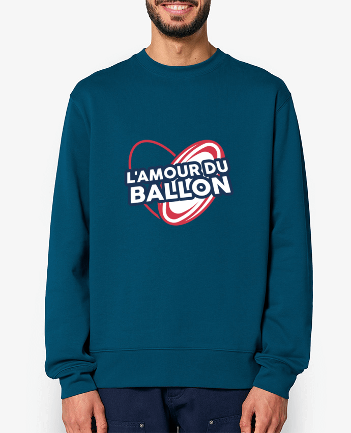Sweat-shirt L'amour du ballon - rugby Par tunetoo