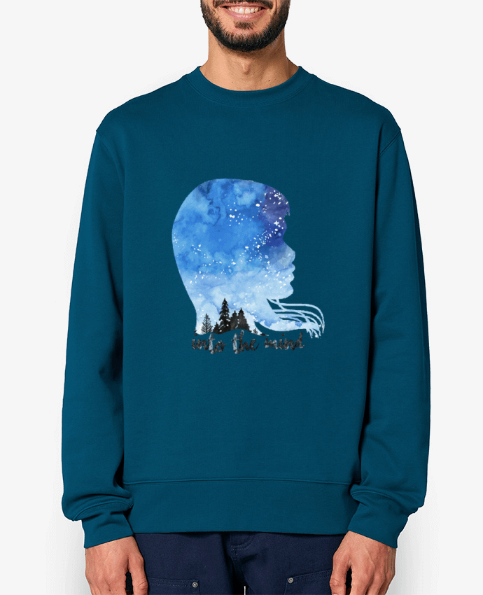 Sweat-shirt PROFIL AQUARELLE NUIT -INTO THE MIND Par icône