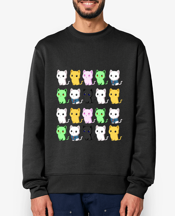 Sweat-shirt Mini gatos de colores Par MaaxLoL