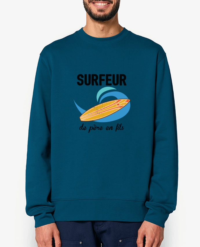 Sweat-shirt Surfeur de père en fils Par tunetoo