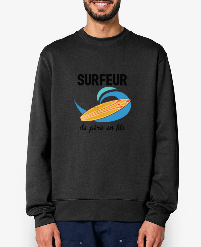 Sweat-shirt Surfeur de père en fils Par tunetoo