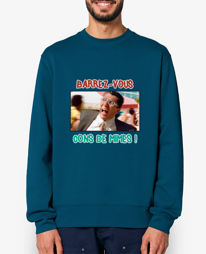 Sweat-shirt Barrez-vous cons de mimes ! Par La boutique de Laura