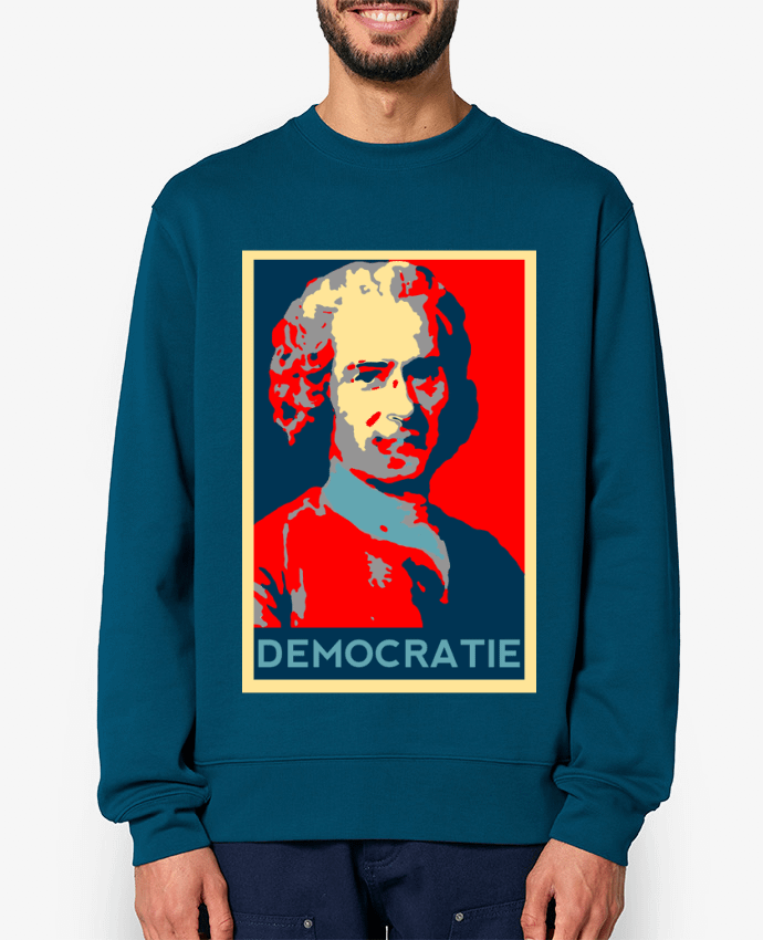 Sweat-shirt Jean-Jacques Rousseau - Démocratie Par Hémipléjik