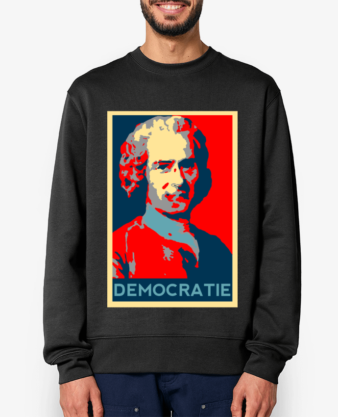 Sweat-shirt Jean-Jacques Rousseau - Démocratie Par Hémipléjik