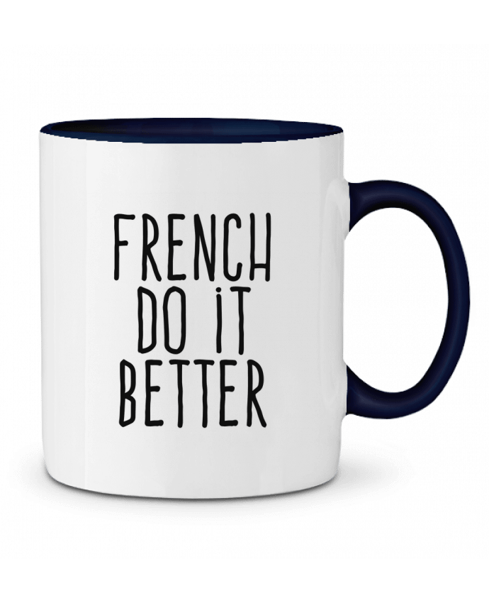 Two-tone Ceramic Mug French do it better justsayin