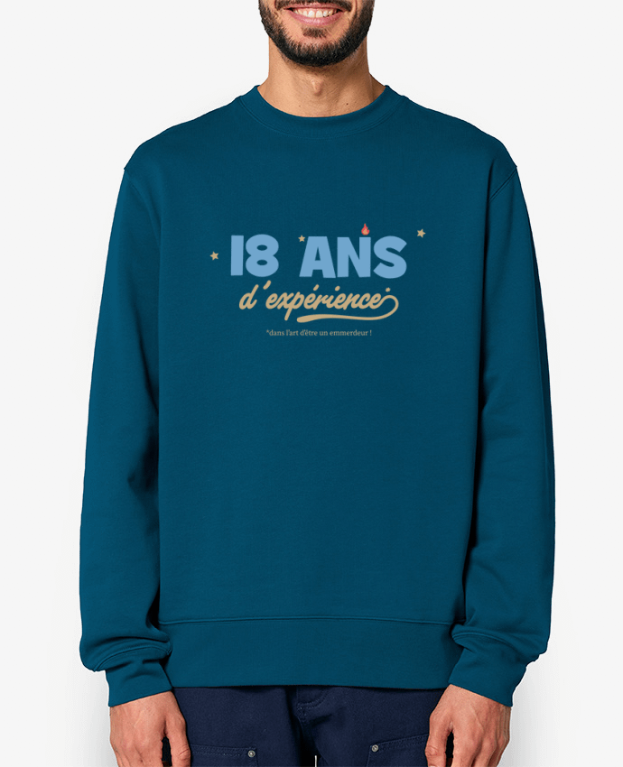 Sweat-shirt 18 ans d'expérience - Anniversaire Par tunetoo