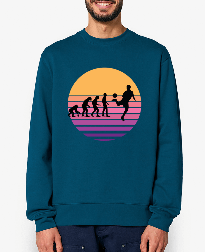 Sweat-shirt Evolution de l'homme FOOTBALL Par Cheerocki