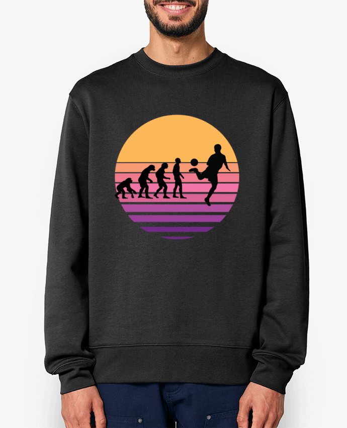 Sweat-shirt Evolution de l'homme FOOTBALL Par Cheerocki