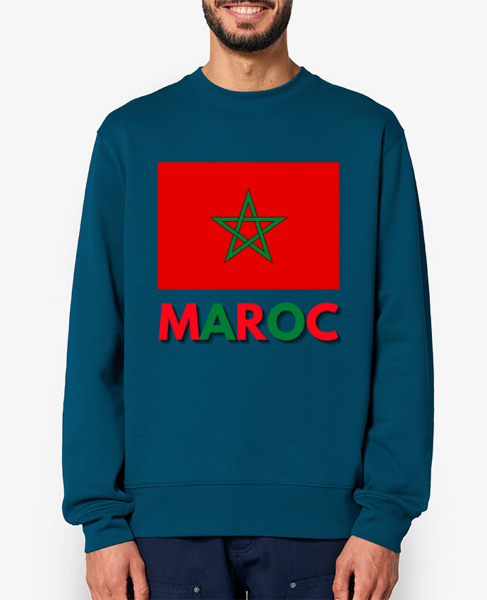 Sweat-shirt Drapeau Maroc Par Anastasia