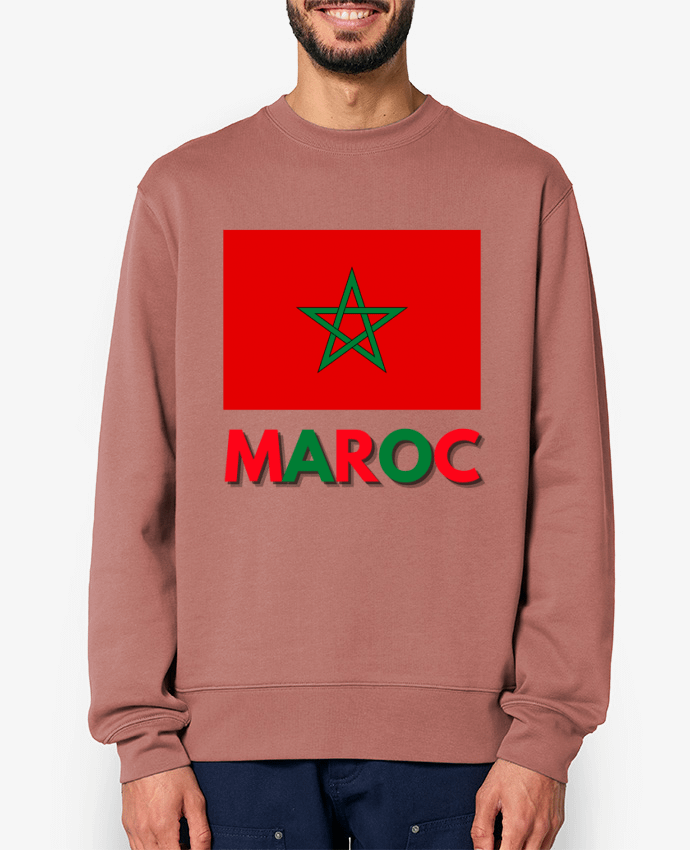 Sweat-shirt Drapeau Maroc Par Anastasia