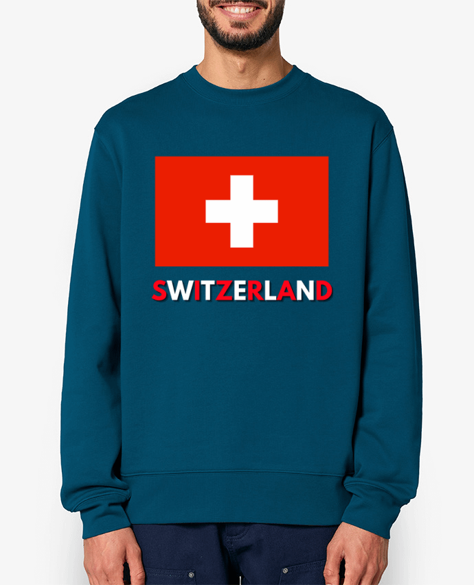 Sweat-shirt Drapeau suisse Par Anastasia