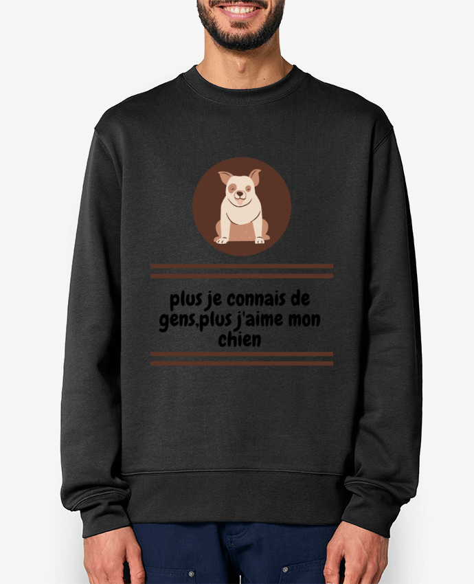 Sweat-shirt J'aime mon chien Par Anastasia