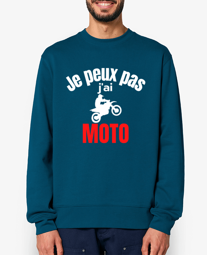 Sweat-shirt Je peux pas,j'ai moto Par Anastasia