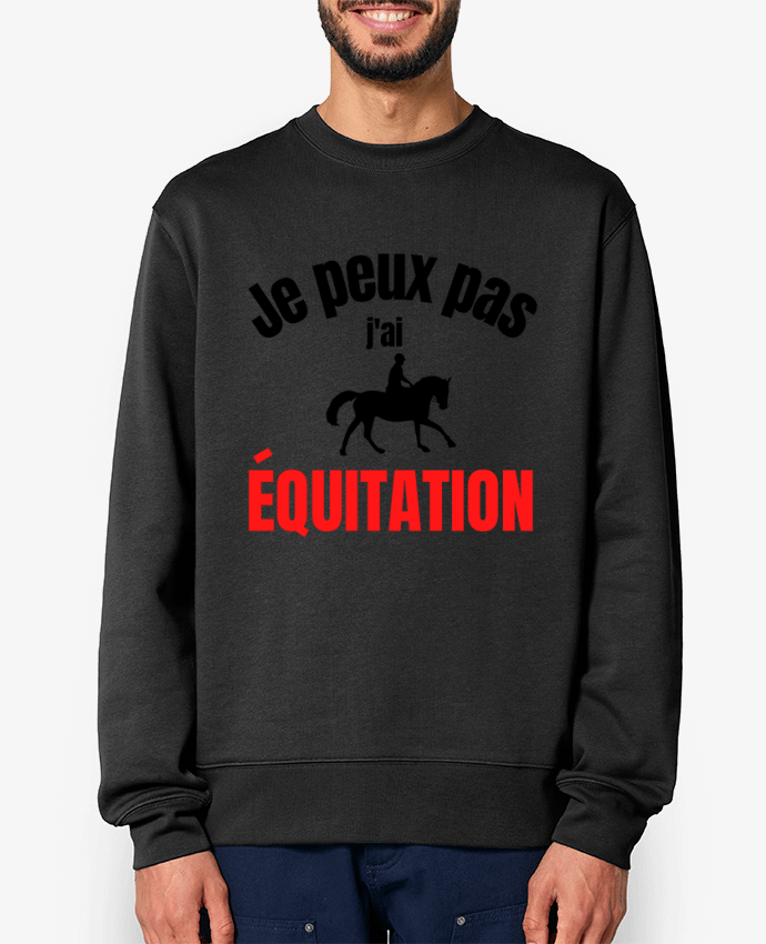 Sweat-shirt Je peux pas,j'ai équitation Par Anastasia