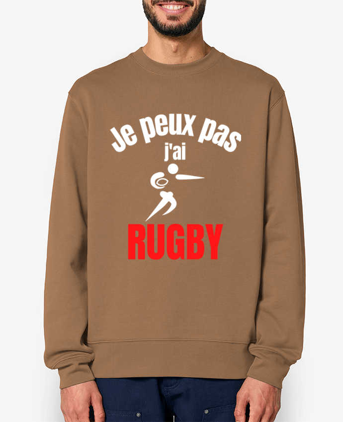 Sweat-shirt Je peux pas,j'ai rugby Par Anastasia