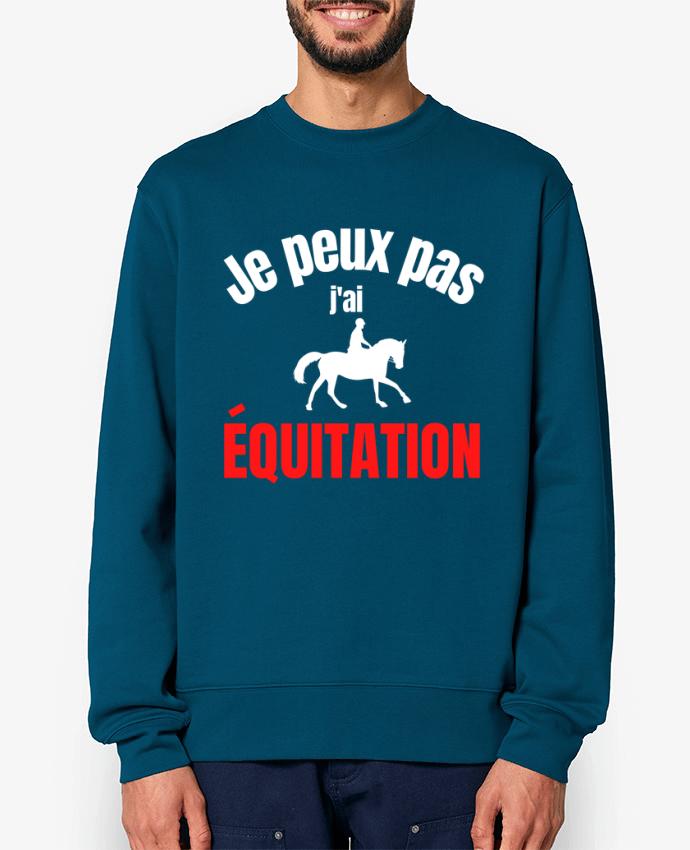 Sweat-shirt Je peux pas,j'ai équitation Par Anastasia