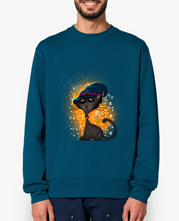 Sweat-shirt Chat sorcier d'halloween Par GraphiCK-Kids