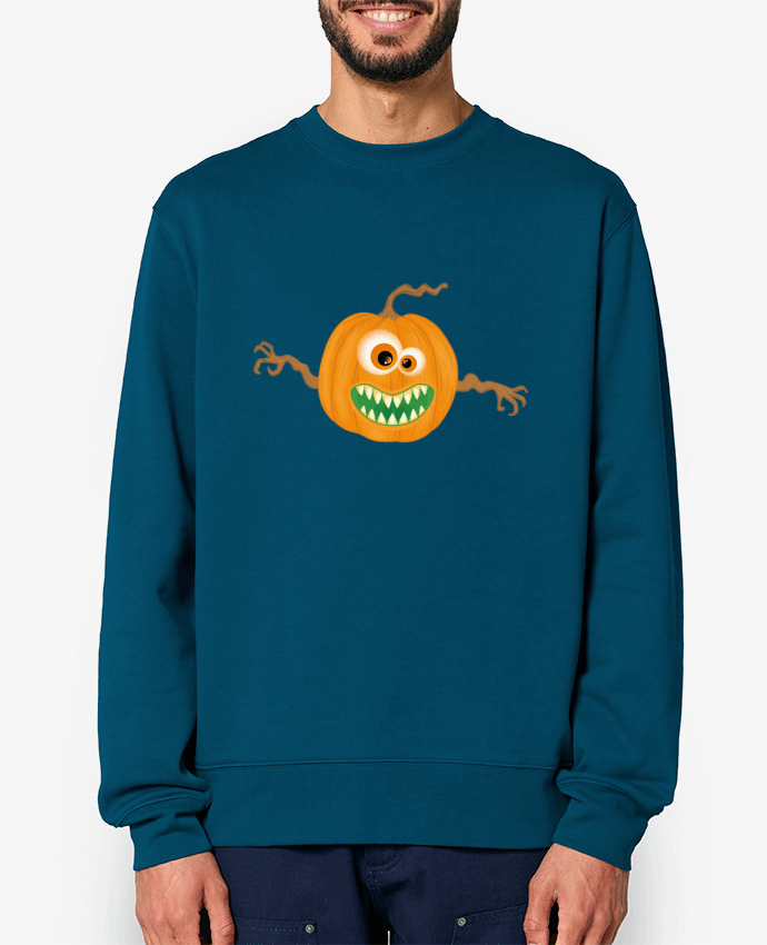 Sweat-shirt Monstre citrouille halloween Par Lumagayo
