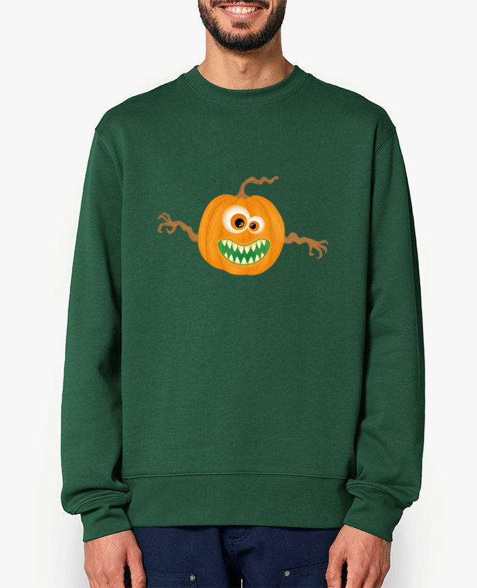 Sweat-shirt Monstre citrouille halloween Par Lumagayo