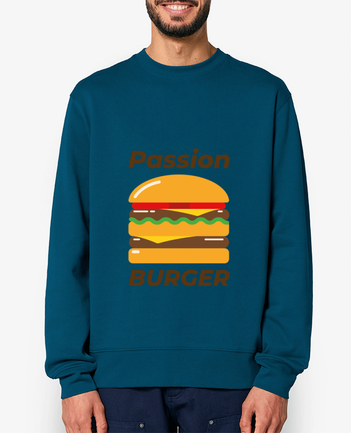 Sweat-shirt Passion burger Par Mademoiselle Polly