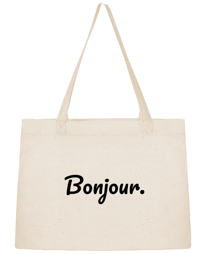 Shopping tote bag Stanley Stella Bonjour. by tunetoo