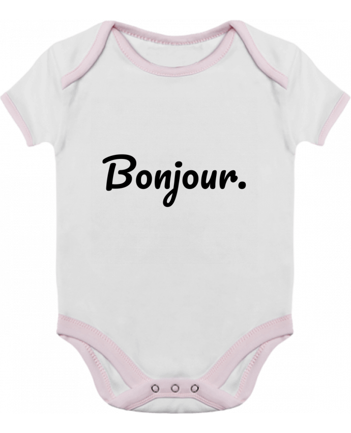 Body Bebé Contraste Bonjour. por tunetoo