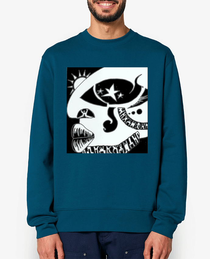 Sweat-shirt Larme Noire Par Mélina 