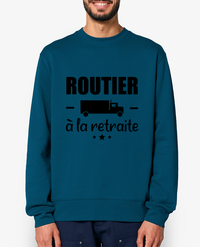 Sweat-shirt Routier à la retraite, cadeau départ à la retraite Par Benichan