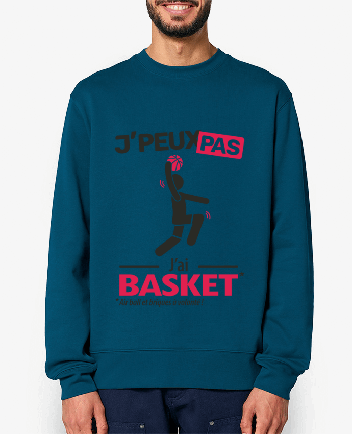Sweat-shirt Je peux pas j'ai basket ! Par LilouZen