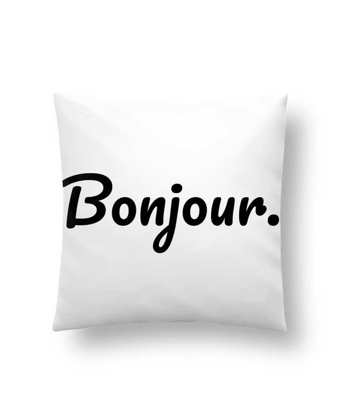Cushion synthetic soft 45 x 45 cm Bonjour. by tunetoo