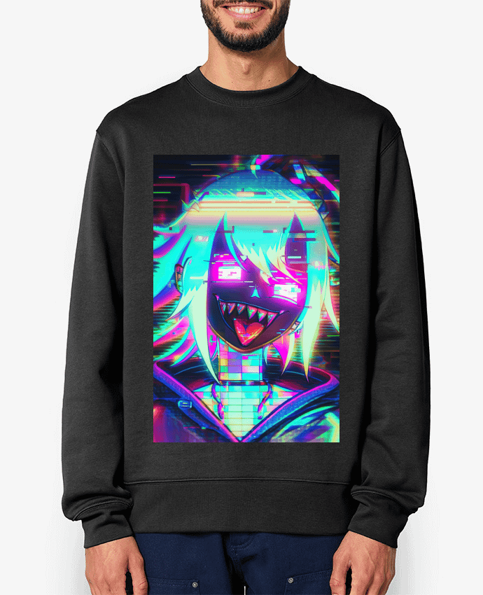 Sweat-shirt Creepy Glitch Girl Par MagicDesign