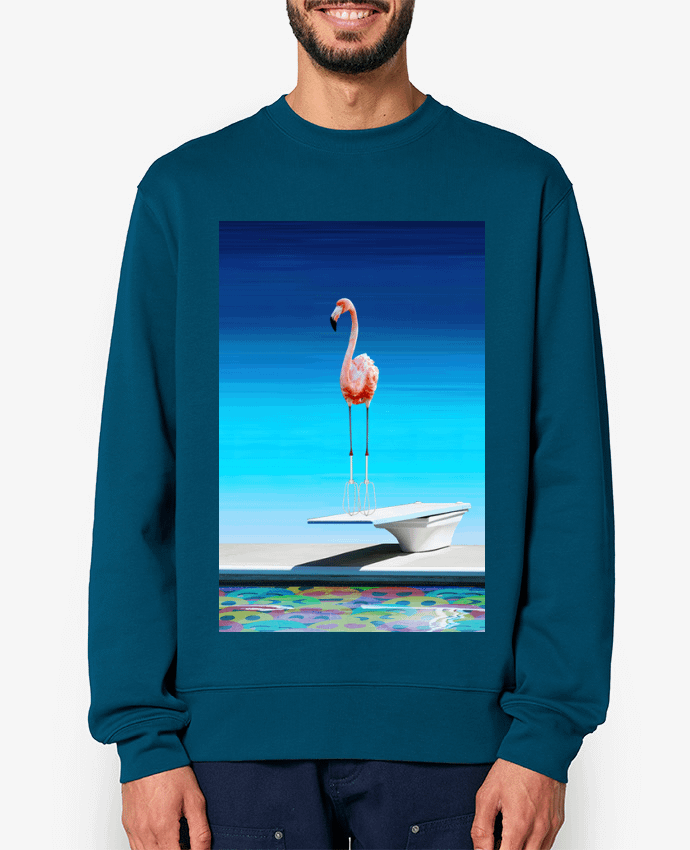 Sweat-shirt Flamingo at the pool Par MagicDesign