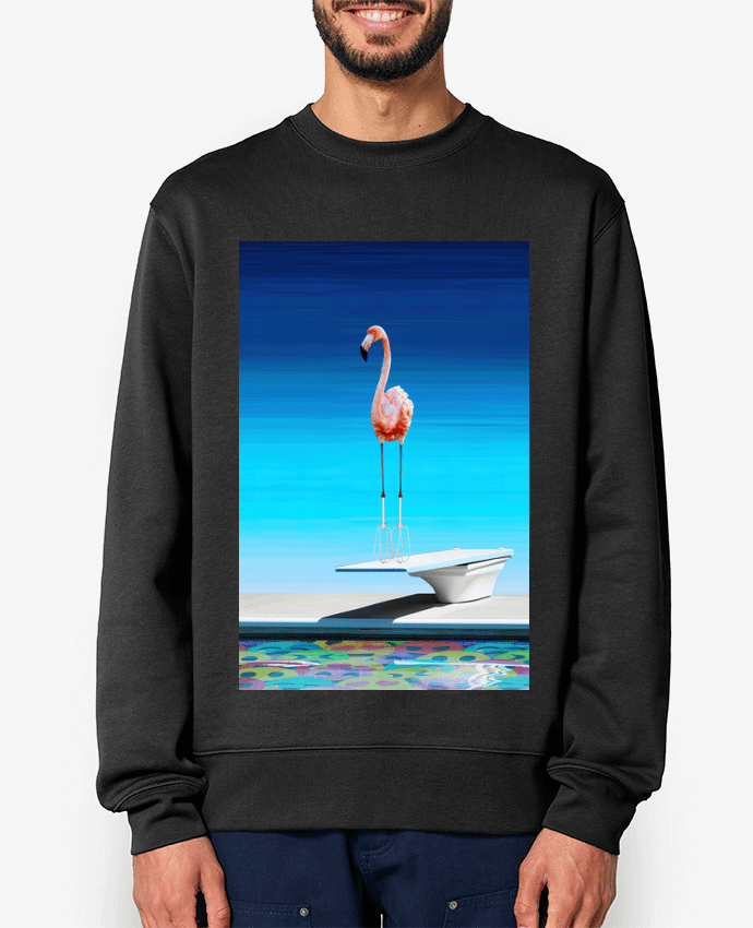 Sweat-shirt Flamingo at the pool Par MagicDesign