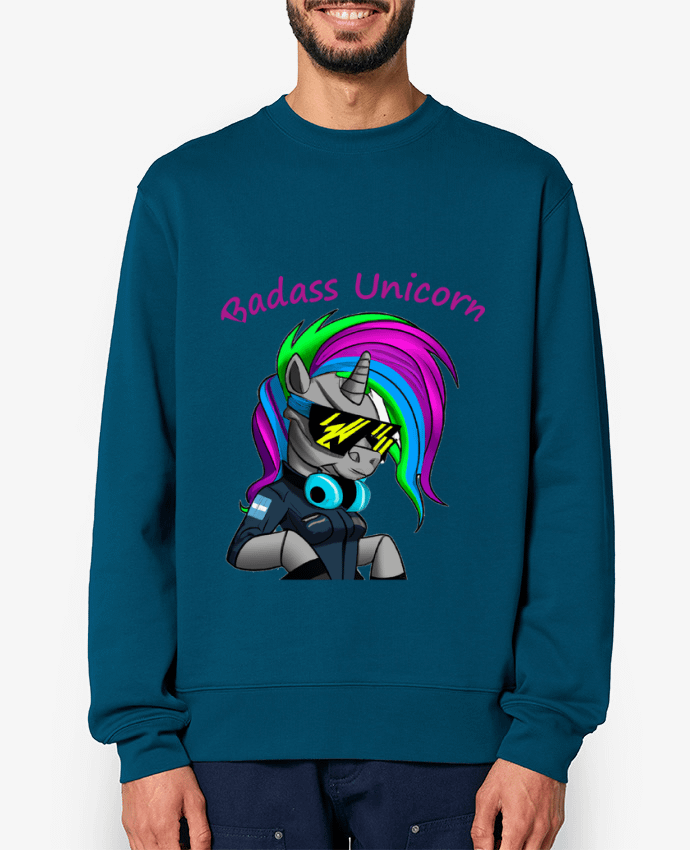 Sweat-shirt Licorne Cyberpunk Badass Par Le monde des licornes