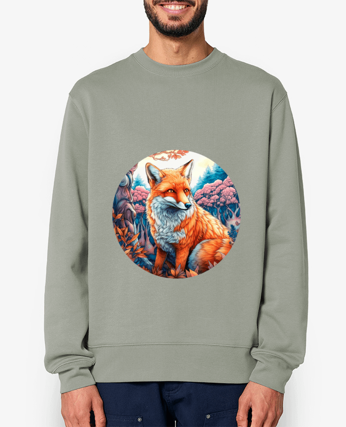 Sweat-shirt loup coloré Par EliseDesign