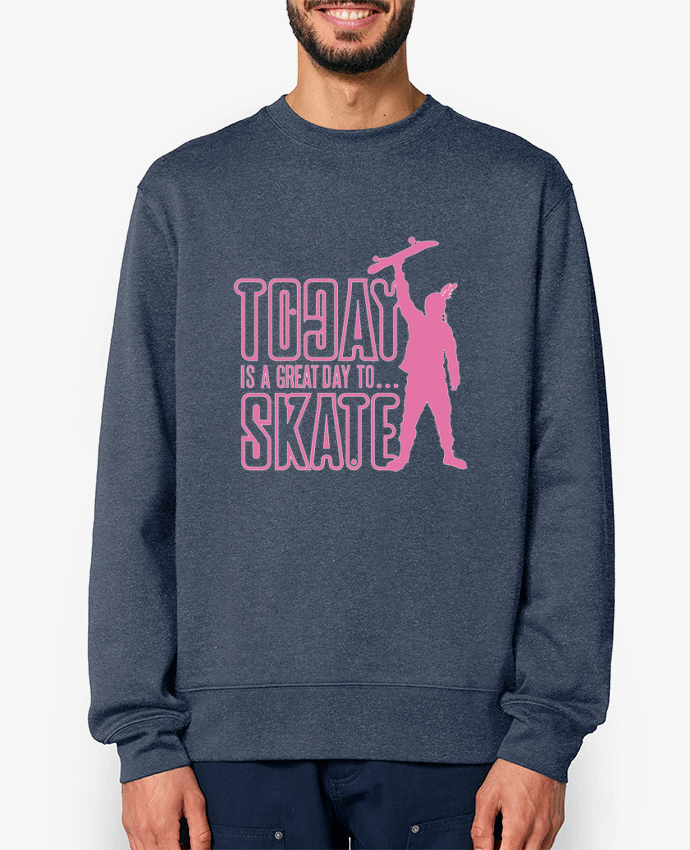 Sweat-shirt Today is a Great Day to Skate - Pink Par Geronimo Gorilla SylverBack