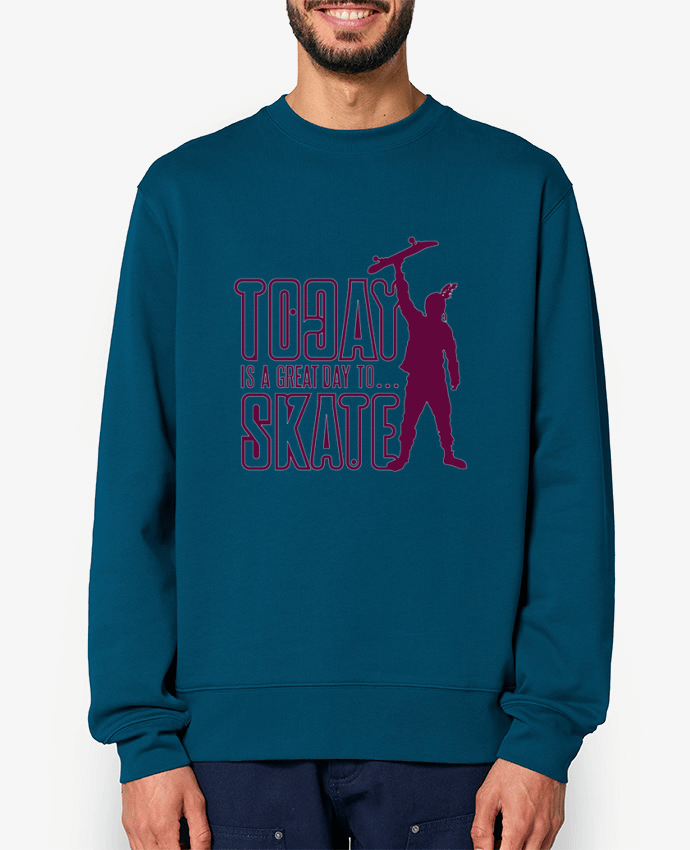 Sweat-shirt Today is a Great Day to Skate - Purple Par Geronimo Gorilla SylverBack