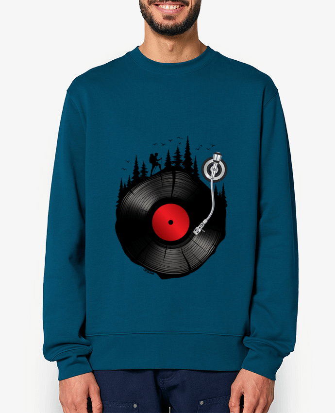 Sweat-shirt Musique Forestière Vinyle Par LM2Kone